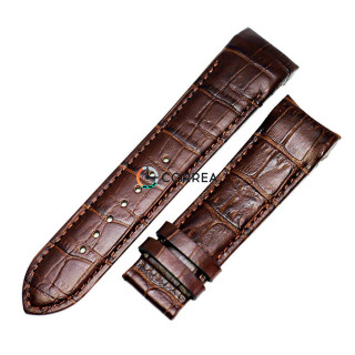 Ремінець шкіряний для годинника Tissot коричневий RT-007